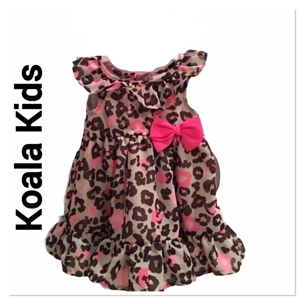 KOALA KIDS Ruffle Leopard Dress 3 months New with tags